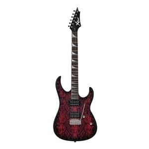Cort X2 VPR DRS Unique Snake Skin Dark Red Satin Electric Guitar